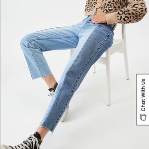 PacSun Two Panel High Waisted Straight Leg Jeans